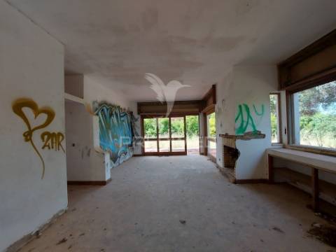 Moradia t3 térrea, terreno 950m2, com piscina em vale navio