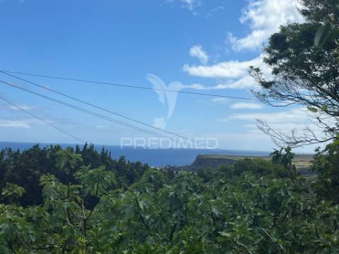 Terreno com potencial de construção e vista mar nas quatro ribeiras