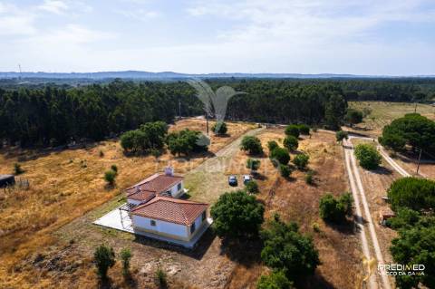 Herdade com 39500 m2 e habitação com 150 m2 de área coberta em ótimo estado de conservação