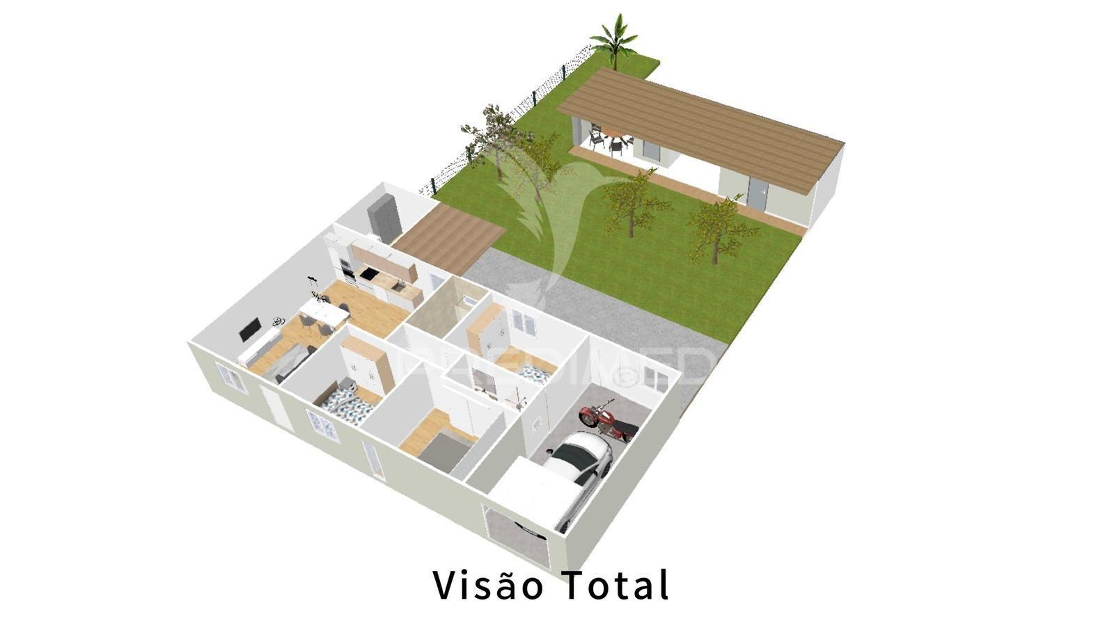 Moradia em construção na aldeia do pego