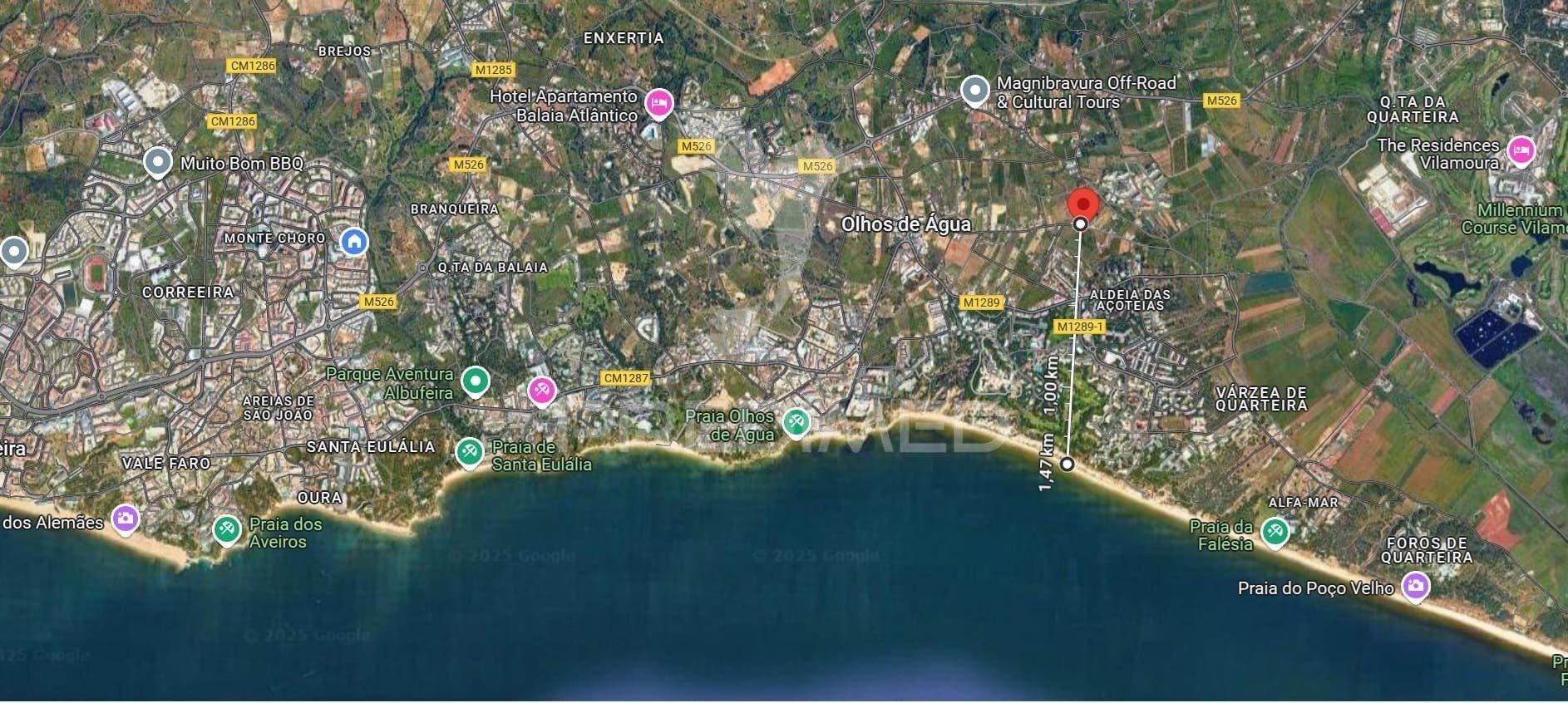 Albufeira - moradia com terreno misto a dois passos da praia da falésia