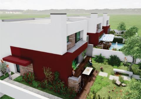 Moradia T4 nova com piscina e de Design moderno, em Mafra.