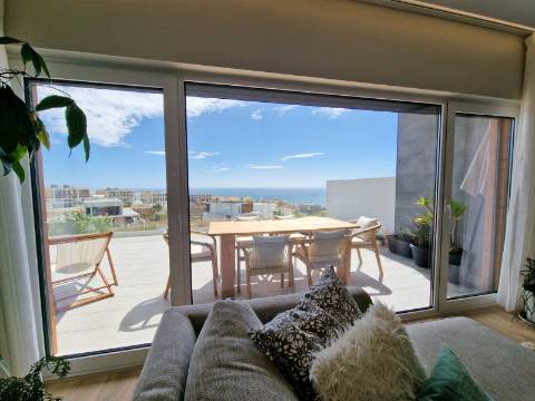 Apartamento T3 com terraço com 144,88 m2 e barbecue coberto - Ericeira