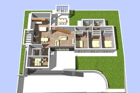 Moradia isolada T4+1 de arquitetura contemporânea na Ventosa - Torres Vedras.