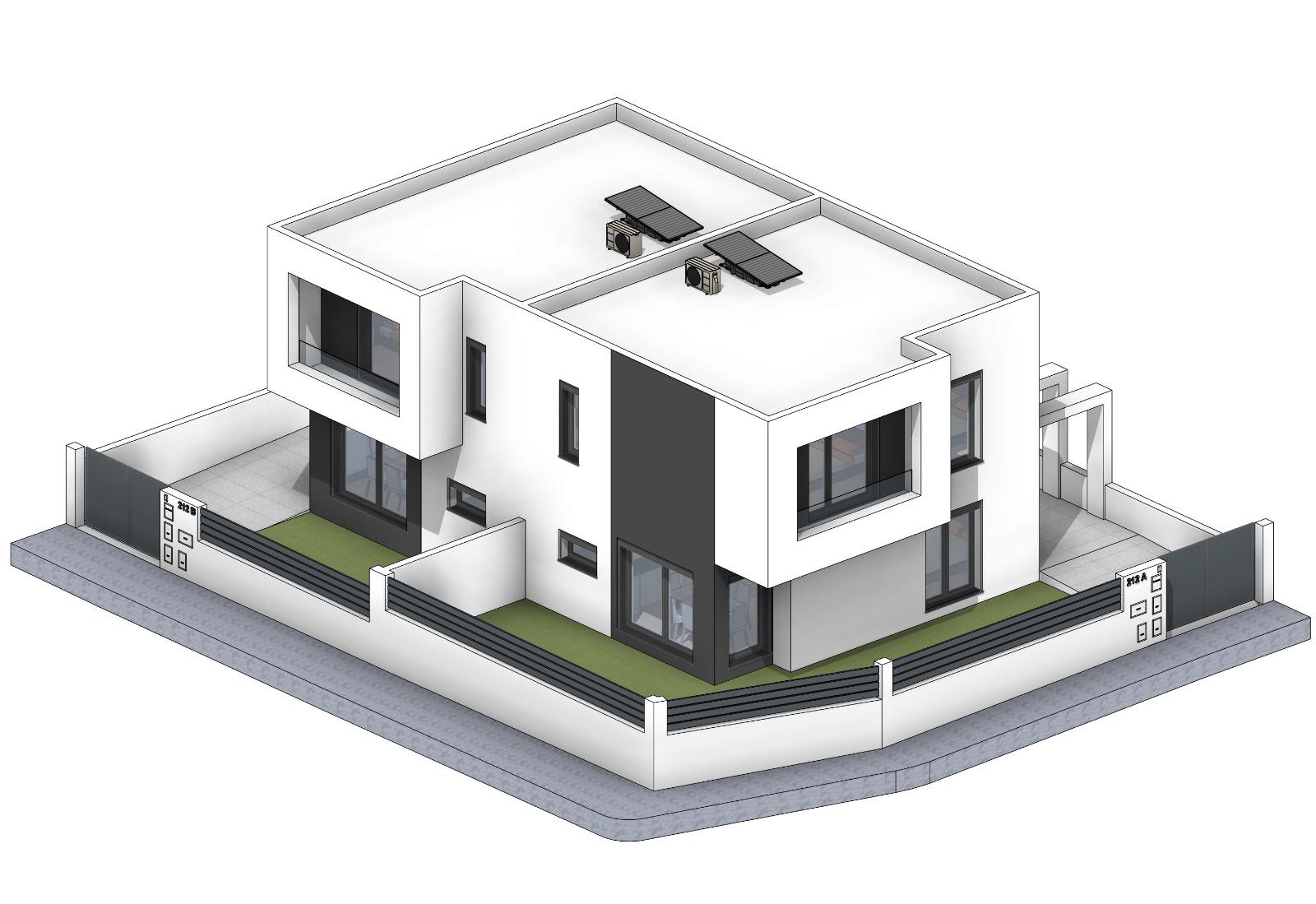 Moradia Geminada em construção