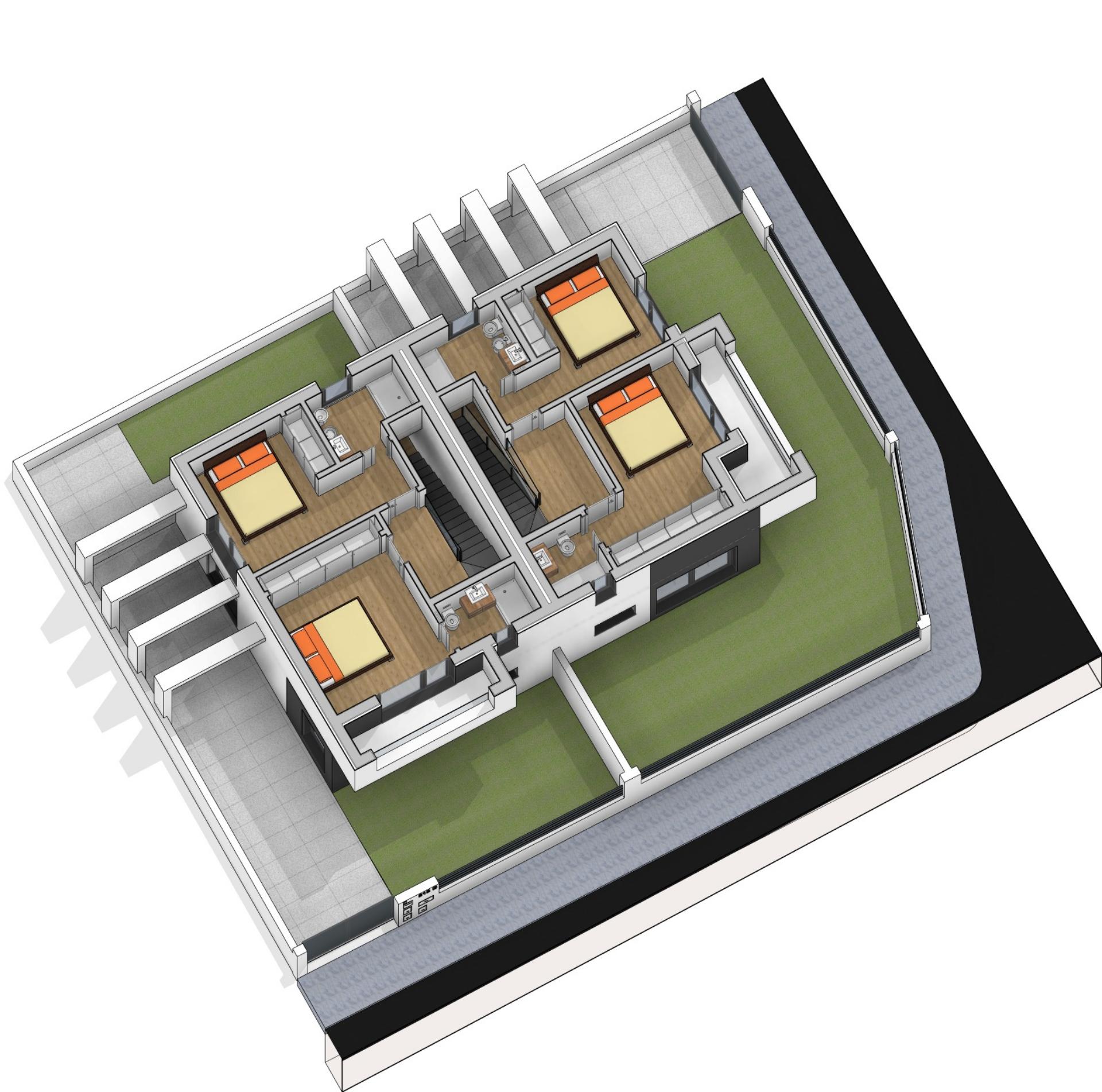 Moradia Geminada em construção