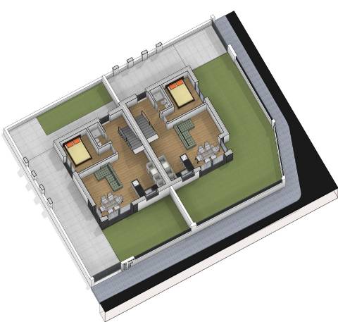 Moradia Geminada em construção