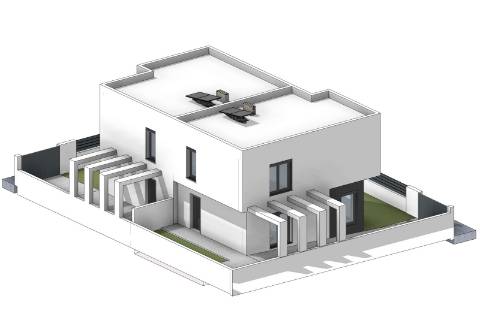 Moradia Geminada em construção