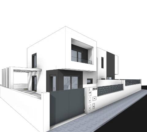 Moradia Geminada em construção