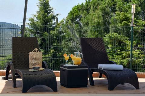 Paradisiaco hotel rural em Sáo Brás de Alportel, localizado no topo de uma colina com vista mar