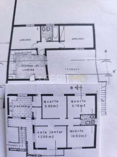 Moradia T3  com garagem ampla e terreno