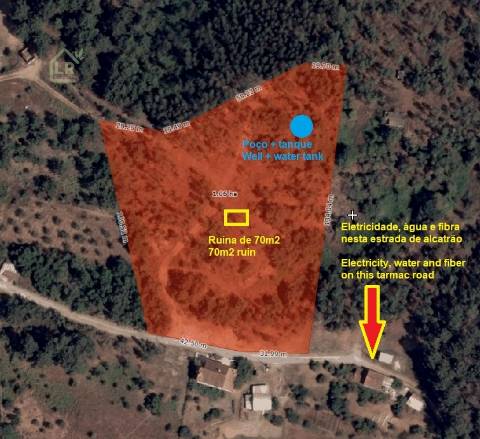 Terreno Para Construção  Venda em Cernache do Bonjardim, Nesperal e Palhais,Sertã