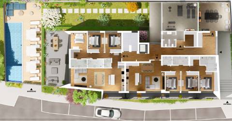 Apartamento T3 em condomínio privado em Pinheiro de Loures