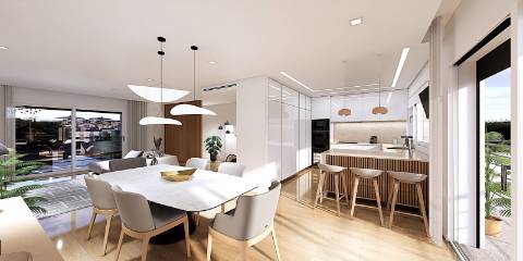 Moradia T3 em banda com Piscina, jardim e acabamentos de excelência no Estoril