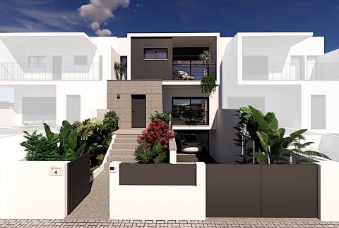 Moradia T3 em banda com Piscina, jardim e acabamentos de excelência no Estoril