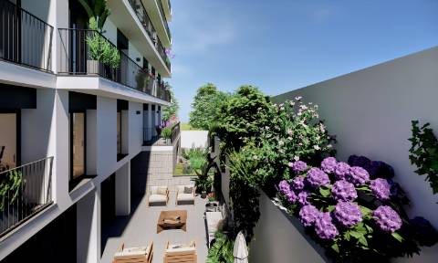 Apartamento T2 - Condomínio com jardim, piscina e ginásio