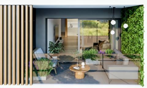 Apartamento T2 - Condomínio com jardim, piscina e ginásio