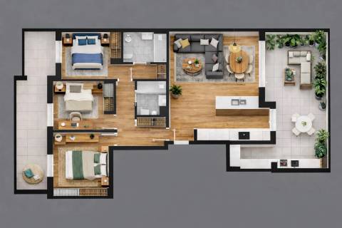 Empreendimento Terraços da Póvoa | Apartamento T3 com Terraço e Garagem para 2 Viaturas