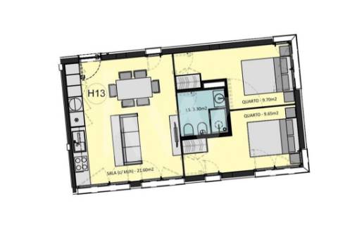 Apartamento evolutivo pronto a habitar Pólo Universitário