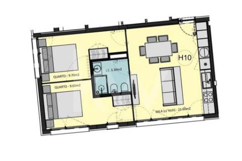 Apartamento evolutivo pronto a habitar ao Pólo Universitário