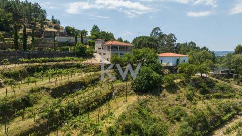 Quinta com amplo jardim, vinha, piscina, capela e vistas fabulosas, em Soalhães, Marco de Canaveses