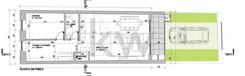 Moradia para restaurar com projeto de arquitetura para 4 quartos no Centro do Montijo e perto do Rio