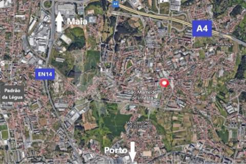 Terreno urbano com 378 m2 | Av. do Conde, S.M.Infesta | viabilidade prédio 5 andares