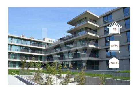 Recuado em Matosinhos Sul - Apartamento T3 de luxo novo (último piso) em condomínio fechado.