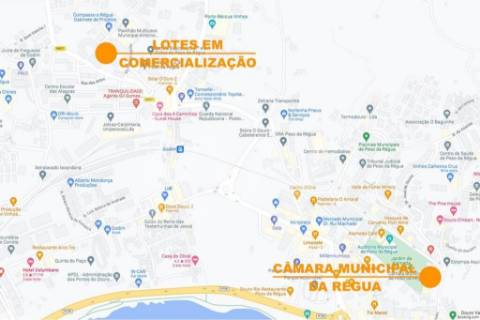 Lote aprovado para construção em altura de 4 pisos, com uma área total de 872,00m2.