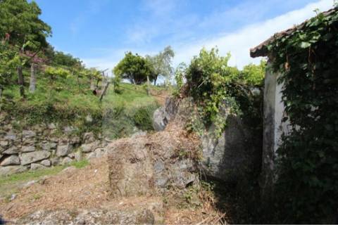 Terreno murado com água 