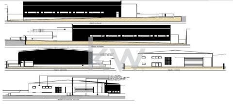 Terreno com PROJETO aprovado - Armazém com 2 Pisos em Serzedo - VN Gaia