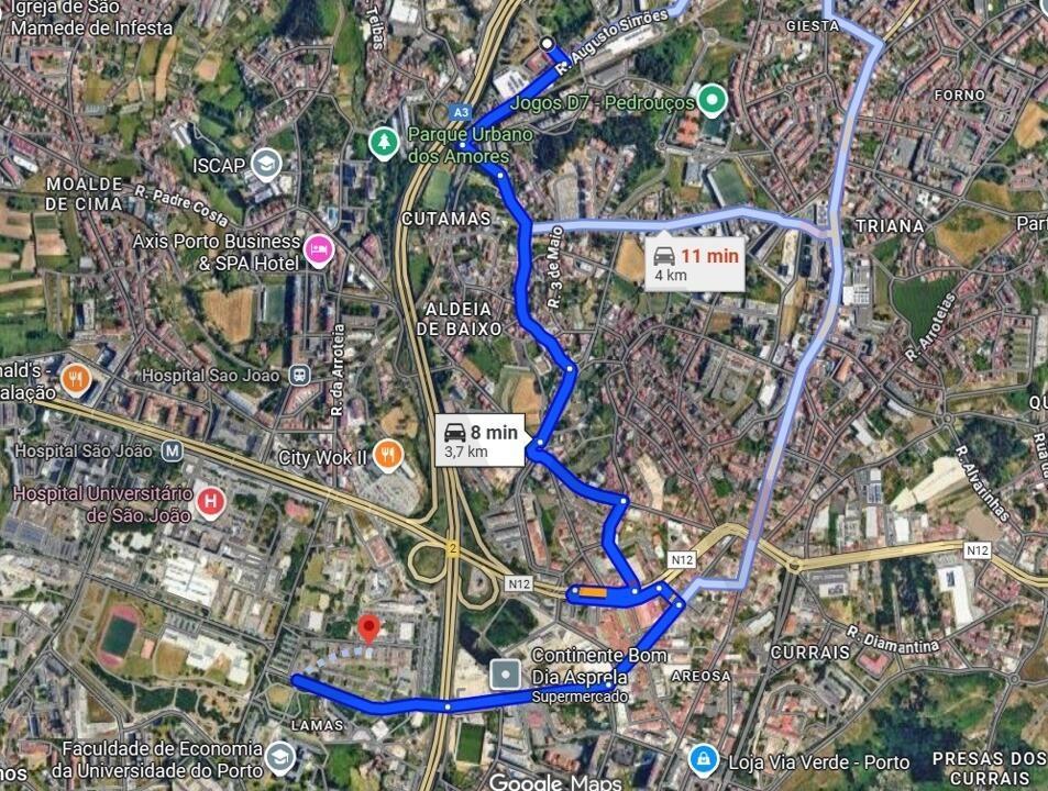  Terreno para construção de edifício habitacional - Pedrouços (Próximo ao Polo Universitário)