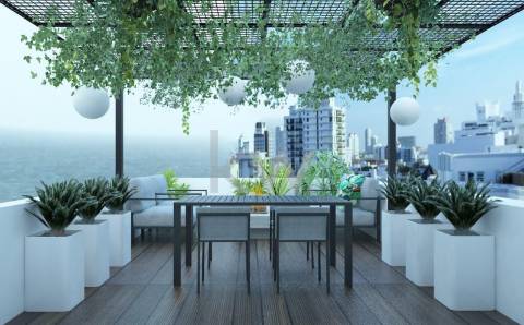 T2 com terraço - 2 frentes