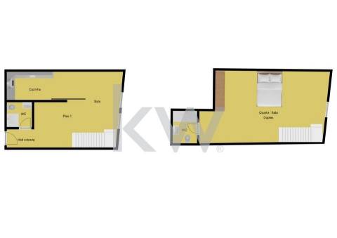 T1+1 DUPLEX - 2ºFRENTE - 80 m2