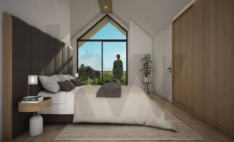 MORADIA T3 DE SONHO EM MONTE CÓRDOVA – DESIGN MODERNO COM ESTILO CHALÉ DE MONTANHA