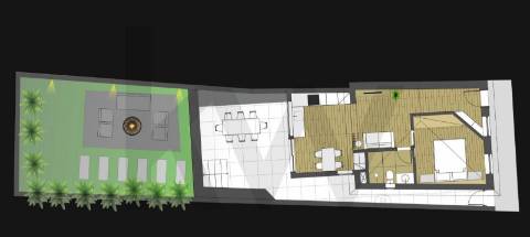  Moradia T1 Renovada com Jardim e Pátio na Rua Monte de São Gens 112, Matosinhos,Custóias, Porto