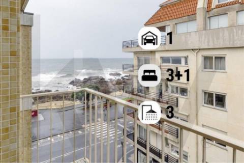 T3+1 (4 quartos) Frente à praia do Molhe | Av. Brasil - Foz | com garagem, parcialmente mobilado