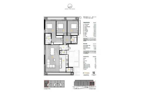 Apartamento T3 em construção com vista de Rio e Mar em Canidelo