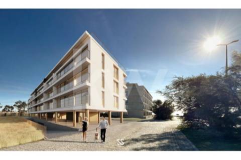 Apartamento T3 em construção com vista de Rio e Mar em Canidelo