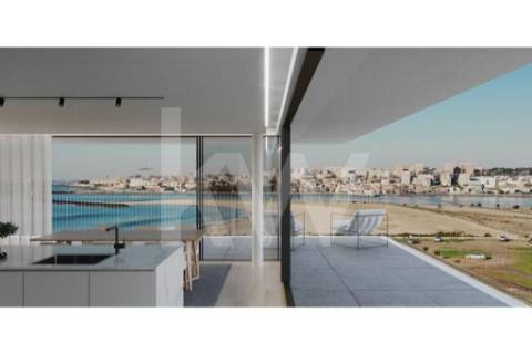 Apartamento T3 em construção com vista de Rio e Mar em Canidelo