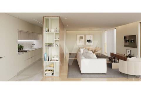 Apartamento T3 em construção com vista de Rio e Mar em Canidelo