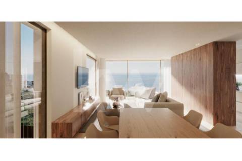 Apartamento T3 em construção com vista de Rio e Mar em Canidelo