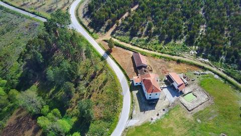  Dois Terrenos em Enxames – Fundão | 11.000m² com Ruína, Palheiro e Ribeira🏡