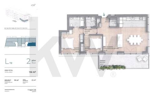 Apartamento T2 Novo – Empreendimento de Luxo na Seca do Bacalhau, Canidelo – Vila Nova de Gaia