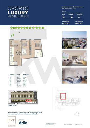 Venda Apartamento T2 (Fração AD) Porto