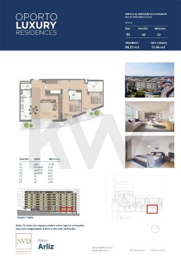 Venda Apartamento T2 (Fração AF) Porto