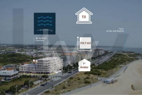Apartamento T3 NOVO na primeira linha da praia, entre pinhais, rio e mar | Vila do Conde
