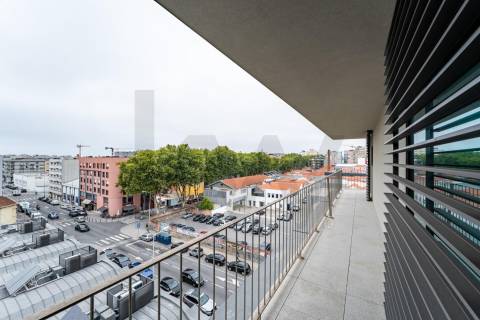 T3 de Luxo em Matosinhos Sul no empreendimento Litoral Living com vistas Mar