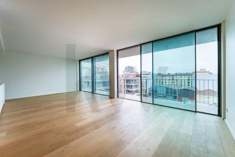 T3 de Luxo em Matosinhos Sul no empreendimento Litoral Living com vistas Mar