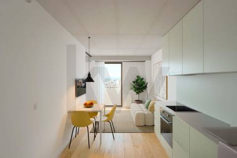 Viva o Futuro em Leça da Palmeira  T1 com Vista Mar